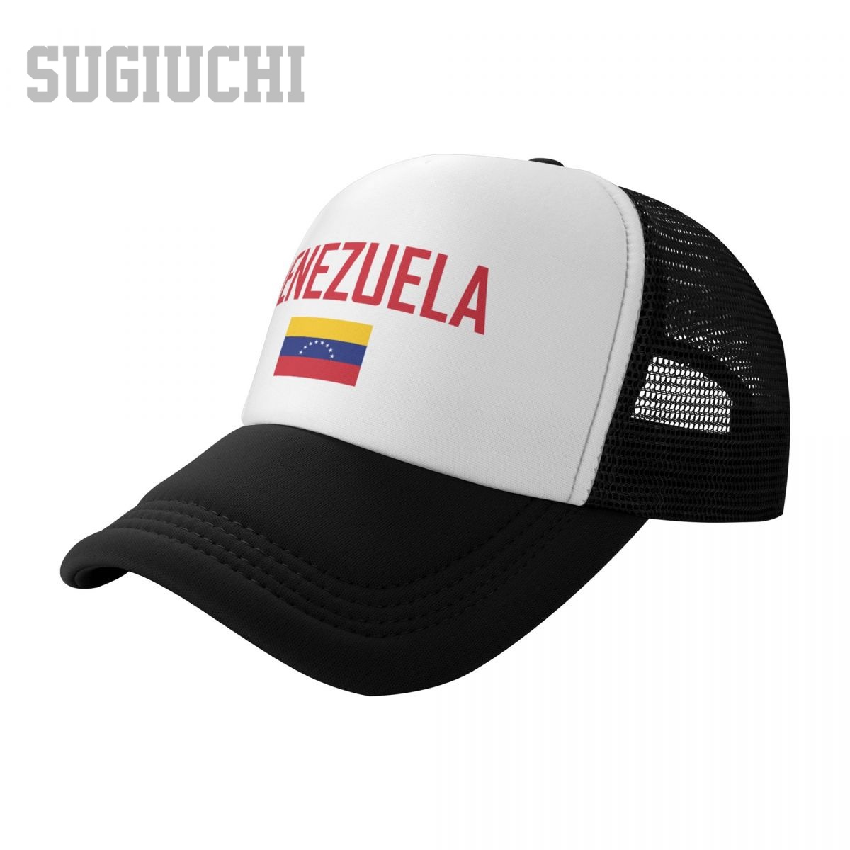 유니섹스 메쉬 캡 모자 베네수엘라 국기 및 글꼴 트럭  - Trucker Cap Mesh 리뷰 및 가격