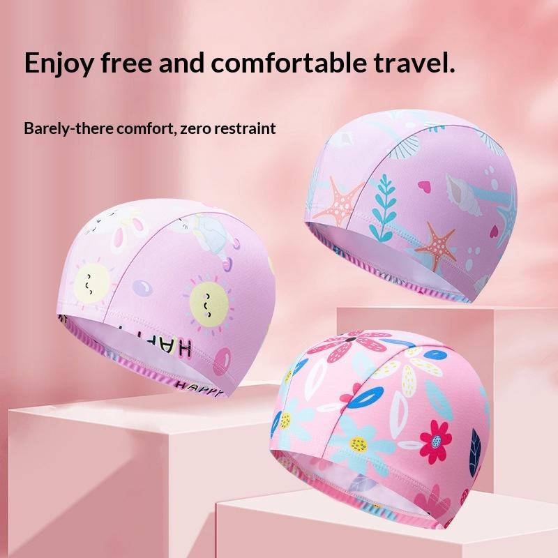 ~어린이용 만화 프린트 수영 모자, 뛰어난 탄력성, 방 - Swim Hat Silicone 리뷰 및 가격