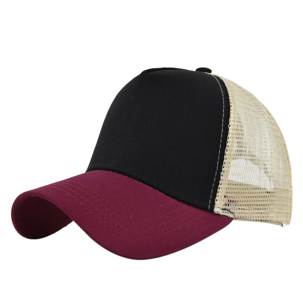 새로운 5 창 메쉬 야구 모자 성인 힙합 곡선 스냅 백 - Trucker Cap Mesh 리뷰 및 가격