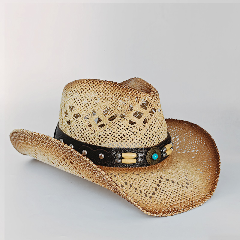 새로운 남성 카우보이 밀짚모자 여성 패션 넓은 챙 밀짚 - Cowboy Hat Straw 리뷰 및 가격