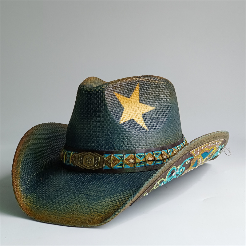 2026년형 두꺼운 나이트 카우보이 모자 소녀 핑크색  - Cowboy Hat Straw 리뷰 및 가격
