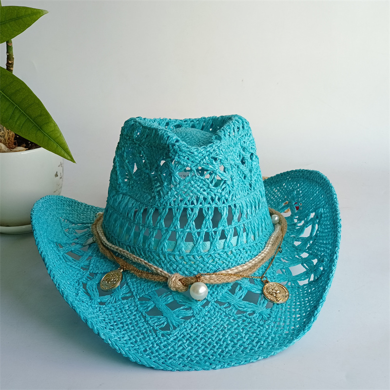 여성 남성용 스트로 웨스턴 카우보이 모자 클래식 빈티지 - Cowboy Hat Straw 리뷰 및 가격